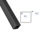 RJX Rectangular carbon fiber pipe customized outer diameter