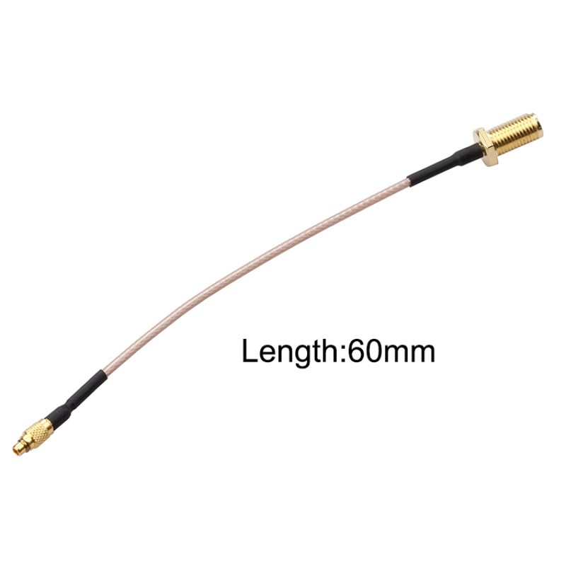 RJXHOBBY MMCX to SMA Female 60mm Low Loss FPV Antenna Extension Cable Antenna Adapter