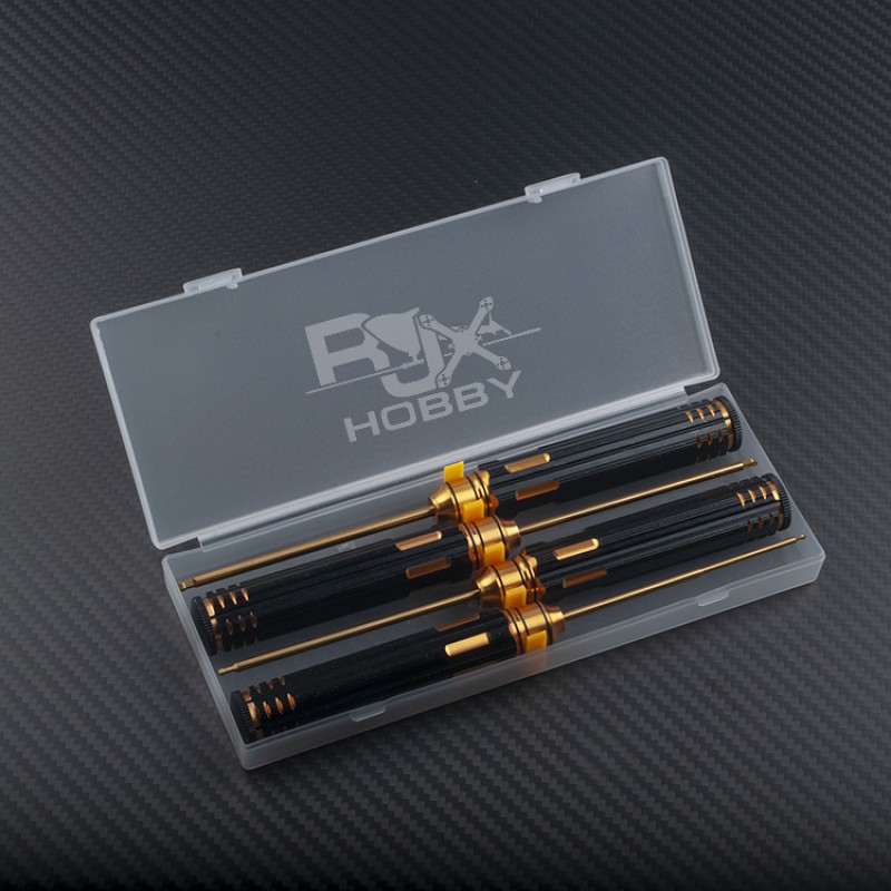 RJXHOBBY Hex Ball tip Screw driver Tools Kits 1.5mm / 2.0mm / 2.5mm / 3.0mm for RC Models Car Boat Airplane FPV 