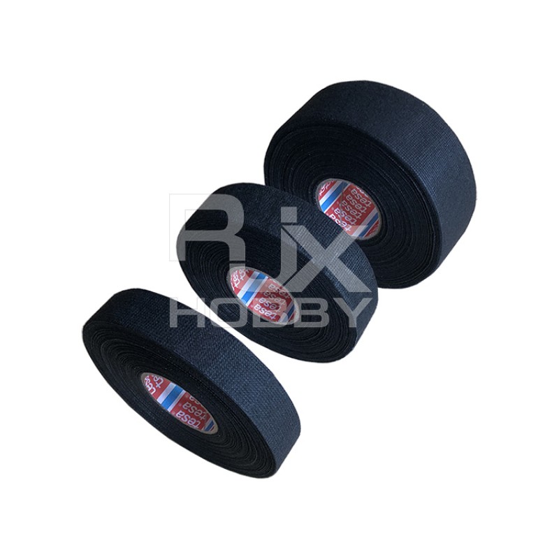 RJX 25meters Tesa cloth tape for wire harnessing, cloth self-adhesive car wiring, high/low temperature resistant