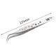 RJX High Precision Tweezers Stainless Steel  Cooling Hole Electronics Repair Hand Tools
