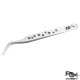 RJX High Precision 45° Curved Tweezer Stainless Steel  Cooling Hole Electronics Repair Hand Tools