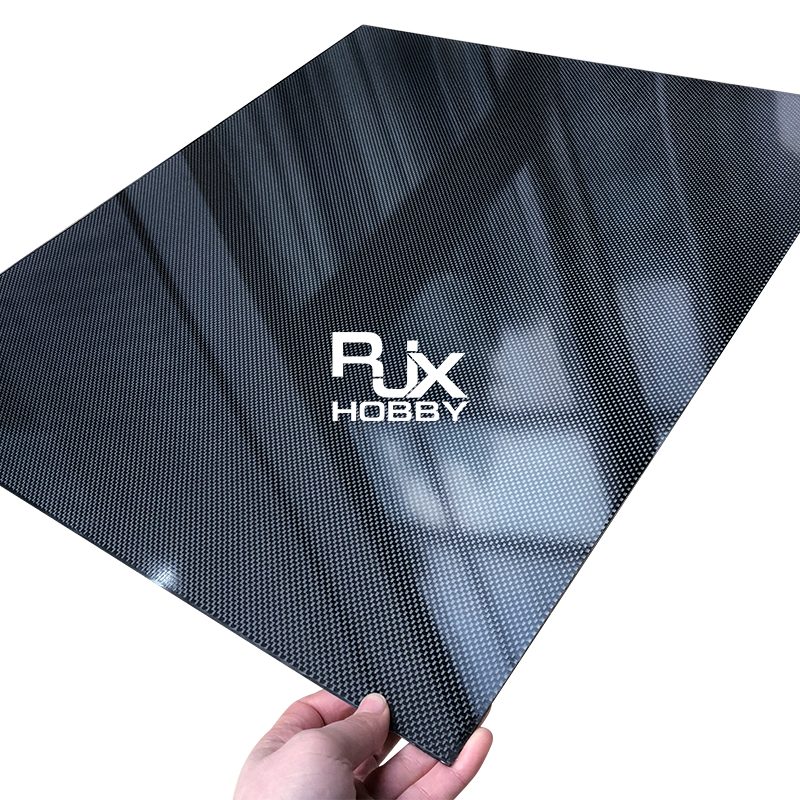 RJXHOBBY 3K 100% Full Carbon Fiber Sheet 500x400x0.5-10mm (Plain glossy )