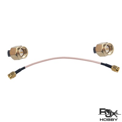 RJXHOBBY 1pcs RG316 15cm SMA Male to SMA Male with Connecting Line RF Coaxial Coax Cable Antenna Extender Cable Adapter Jumper