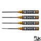 RJX 4pcs Hollow Handle Hex Screw driver Tools Kit Set 1.5mm / 2.0mm / 2.5mm / 3.0mm for RC Models Car Boat Airplane