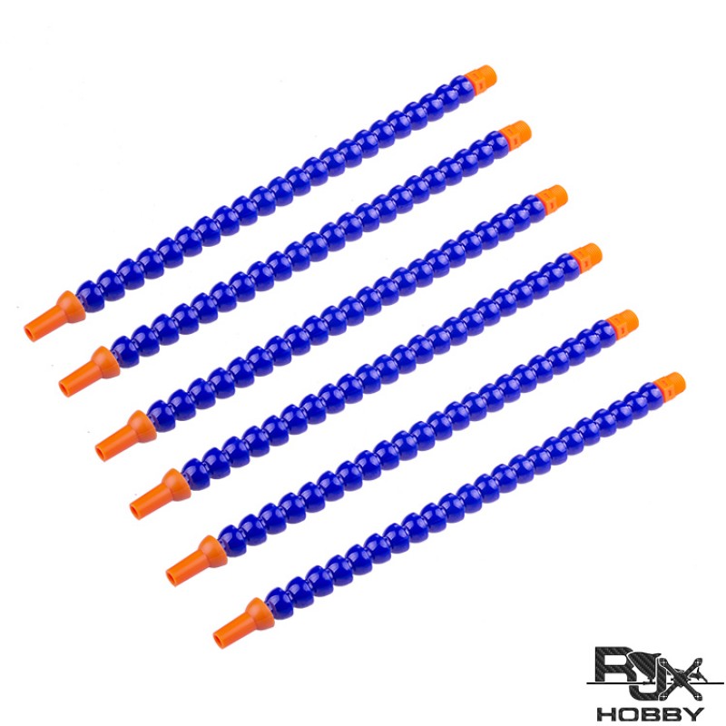 RJXHOBBY 6pcs 30cm Condenser Universal Lathe Machine Bamboo Water Pipe Plastic Cooling Plumbing Hoses