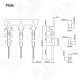 RJXHOBBY JR / Hitec / Spektrum Style Servo Connector Plugs Male / Female