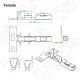 RJXHOBBY JR / Hitec / Spektrum Style Servo Connector Plugs Male / Female