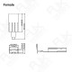 RJXHOBBY JR / Hitec / Spektrum Style Servo Connector Plugs Male / Female