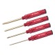 RJX 4pcs Phillips Screwdriver Tools Kit Set 3.0mm 4.0mm 5.0mm 5.8mm for RC FPV Car Boat Airplane