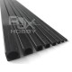 RJX 1pcs 1000mm Square Pultruded Carbon Fiber Tube Outside Square Inside Round OD:2-5mm