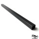 RJX 1pcs 1000mm Square Pultruded Carbon Fiber Tube Outside Square Inside Round OD:2-5mm