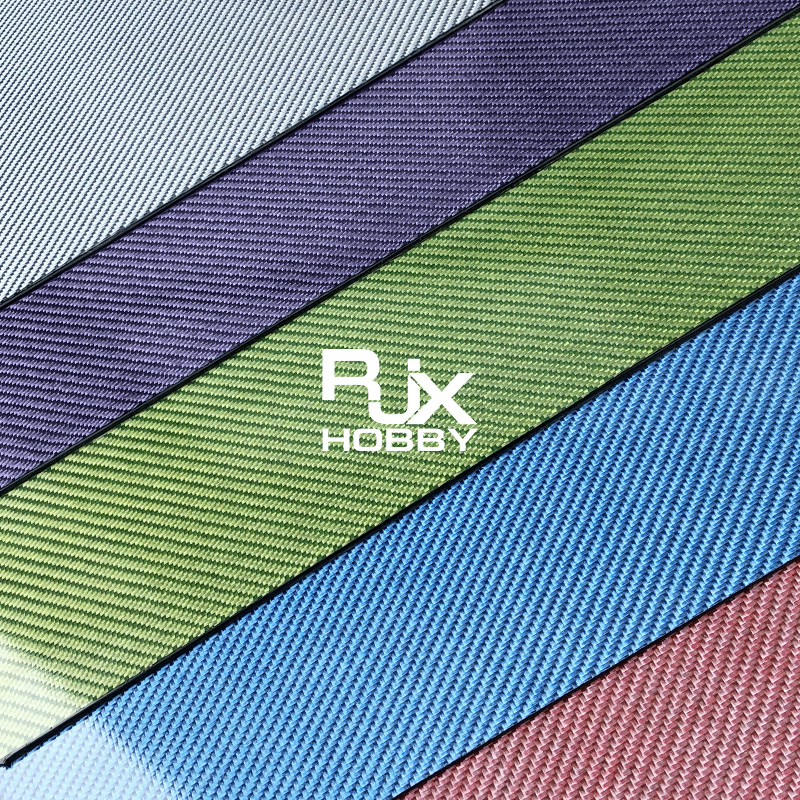 RJXHOBBY 1pcs 3K 100% Full Carbon Fiber Sheet 500x400x1.0-5.0mm(Twill glossy )