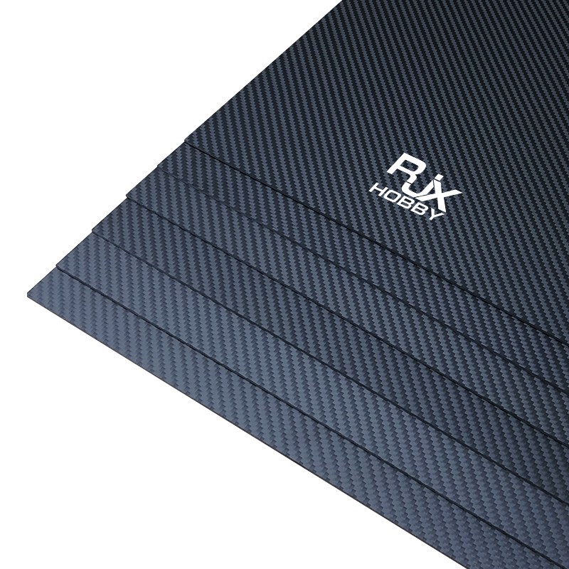 RJXHOBBY 1pcs 3K 100% Full Carbon Fiber Sheet 500x400x0.5-10mm(Twill matte )
