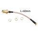 RJXHOBBY 60mm RF RG316 Pigtail SMA Female Antenna Connector to MMCX Male Coaxial Cable Adapter Right Angle