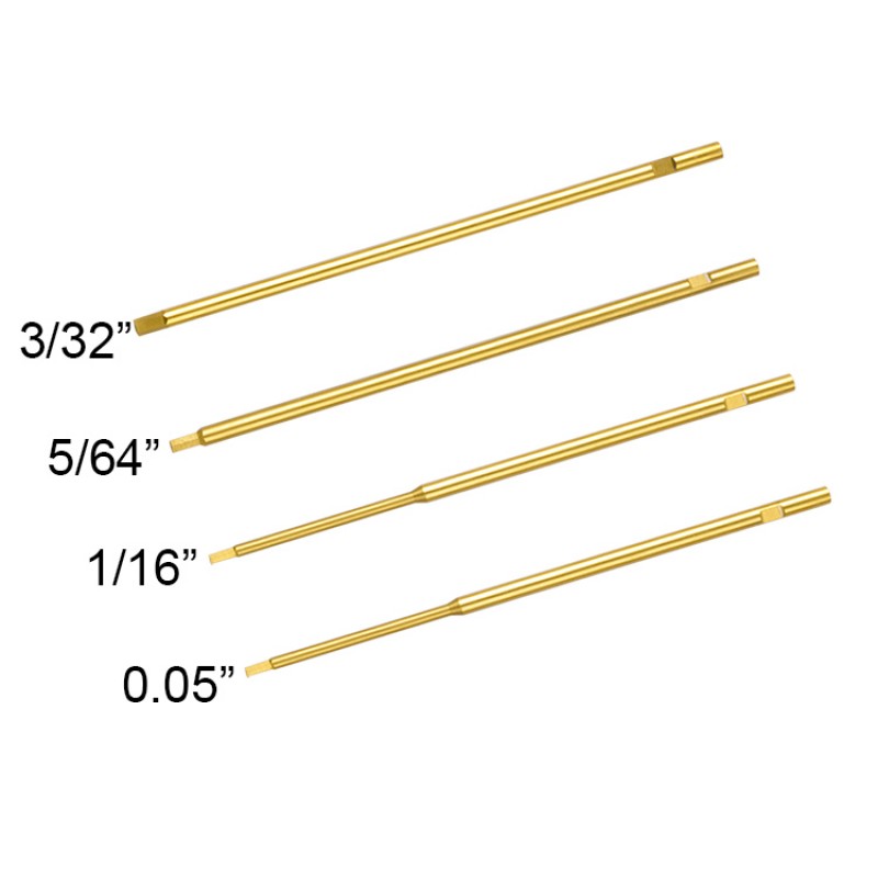 RJX Hex Screw driver Bits Kit 0.05", 1/16", 5/64", 3/32"