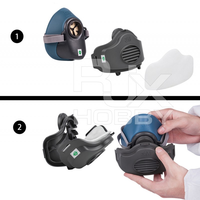 RJX 3M Respirator dust mask with 30 pcs 3M KN95 filter contton Specially for  RC FPV CNC cutting Carbon Fiber Material