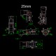 RJXHOBBY 1pcs V4 5° Z30 /Z25 Folding down Arm For Dia 30mm /25mm Automatic Double screw locking & spring RC Quadcopter Drone