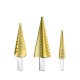 RJX 4-12mm HSS 6542 Titanium Coated Metal Step Drill Bit Cut Tool Set High Speed Steel Hole Cutter Cone Center Drill
