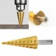 RJX 4-20mm HSS 6542 Titanium Coated Metal Step Drill Bit Cut Tool Set High Speed Steel Hole Cutter Cone Center Drill