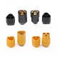 RJX 5 Pair Amass MT60 Three-hole Plug Connector Black Male & Female 