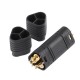 RJX 5 Pair Amass MT60 Three-hole Plug Connector Black Male & Female 