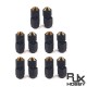 RJX 5 Pair Amass MT60 Three-hole Plug Connector Black Male & Female 