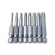 RJXHOBBY TP8/TP10/TP15/TP20/TP25/TP27/TP30/TP40 1/4inch 6.35mm L50mm Torx Head Bits with handle for Electric Screwdriver