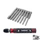 RJXHOBBY TP8/TP10/TP15/TP20/TP25/TP27/TP30/TP40 1/4inch 6.35mm L50mm Torx Head Bits with handle for Electric Screwdriver