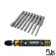 RJXHOBBY TP8/TP10/TP15/TP20/TP25/TP27/TP30/TP40 1/4inch 6.35mm L50mm Torx Head Bits with handle for Electric Screwdriver