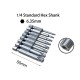 RJX 8pcs 1/4 Inch 6.35mm Length 50mm Torx Head Electric Screwdriver Bits Tip TP8, TP10, TP15, TP20, TP25, TP27, TP30, TP40