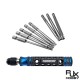 RJXHOBBY TP8/TP10/TP15/TP20/TP25/TP27/TP30/TP40 1/4 Inch 6.35mm L75mm Torx Head Bits with handle for Electric Screwdriver