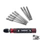 RJXHOBBY TP8/TP10/TP15/TP20/TP25/TP27/TP30/TP40 1/4 Inch 6.35mm L75mm Torx Head Bits with handle for Electric Screwdriver