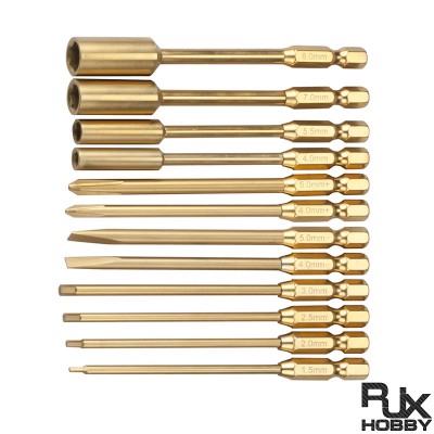 RJX 6.35mm Hex Nut Phillips Flat Screwdriver  bits