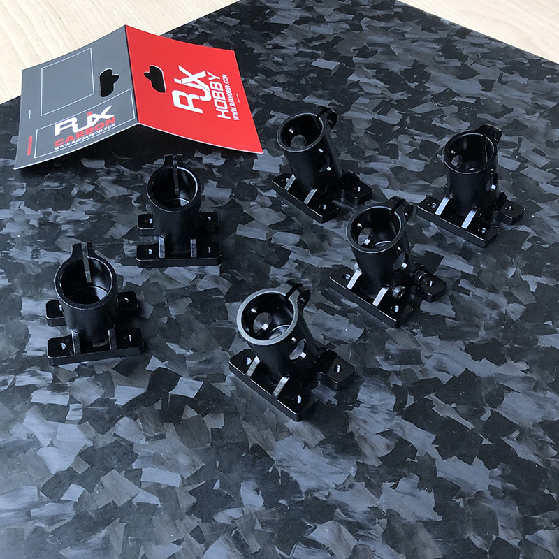 RJX 110° D16/18/20/22/25/30mm landing gear Multi axis uav parts aluminum alloy carbon tube connection foot mount fixing parts