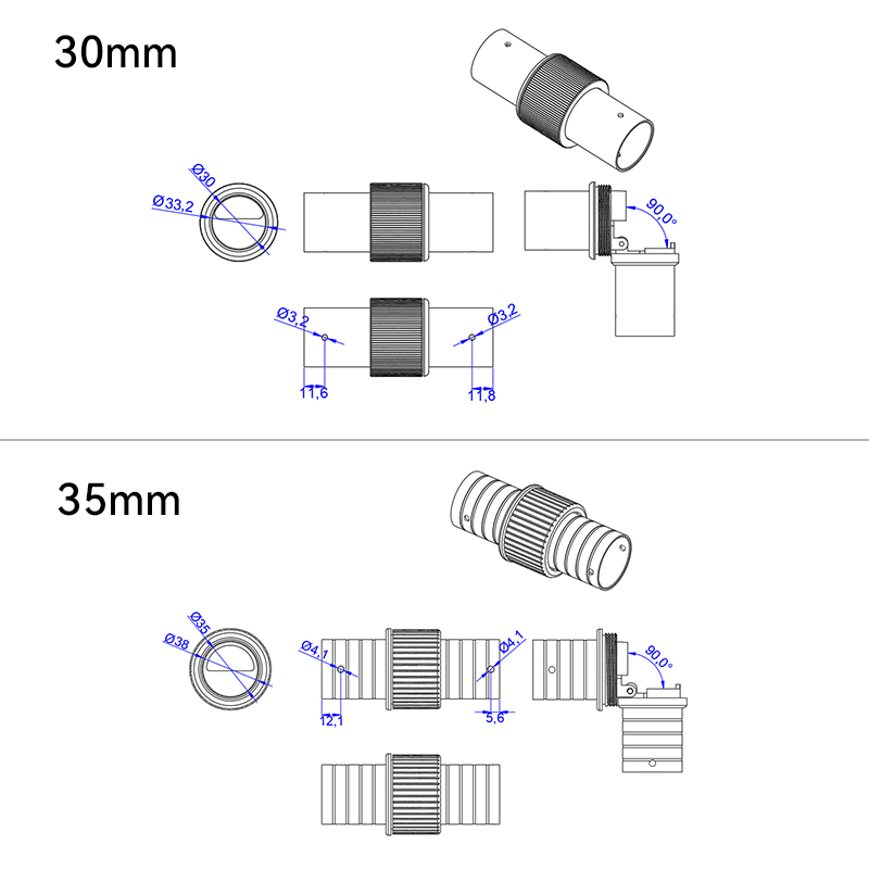 RJXHOBBY 1pcs Folio Clamp for Tube 16mm/ 20mm/ 30mm /35mm/ 40mm/50mm for  FPV System multirotor UAV Drone Spare Parts