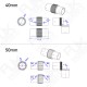 RJXHOBBY 1pcs Folio Clamp for Tube 16mm/ 20mm/ 30mm /35mm/ 40mm/50mm for  FPV System multirotor UAV Drone Spare Parts