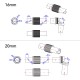 RJXHOBBY 1pcs Folio Clamp for Tube 16mm/ 20mm/ 30mm /35mm/ 40mm/50mm for  FPV System multirotor UAV Drone Spare Parts