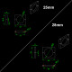RJXHOBBY 1pcs 8/10/12/14/16/18/20/22/25/28/30/35/40mm Pipe clamps for carbon fiber tube/Aluminum tube clips carbon tube clip 