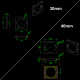 RJXHOBBY 1pcs 8/10/12/14/16/18/20/22/25/28/30/35/40mm Pipe clamps for carbon fiber tube/Aluminum tube clips carbon tube clip 