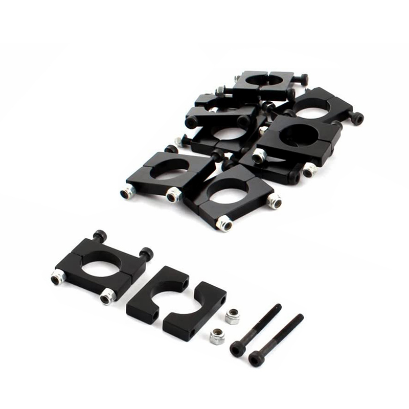 RJXHOBBY 1pcs 8/10/12/14/16/18/20/22/25/28/30/35/40mm Pipe clamps for carbon fiber tube/Aluminum tube clips carbon tube clip 