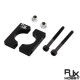 RJXHOBBY 1pcs 8/10/12/14/16/18/20/22/25/28/30/35/40mm Pipe clamps for carbon fiber tube/Aluminum tube clips carbon tube clip 