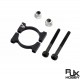 RJX 12/16/20/25mm Pipe clamps for carbon fiber tube/Aluminum tube clips carbon tube clip pipe clamp