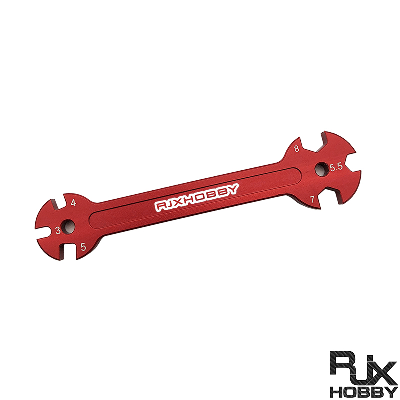  RJXHOBBY 6 in 1 RC Hudy Special Tool Wrench 3/4/5/5.5/7/8MM for Turnbuckles & Nuts