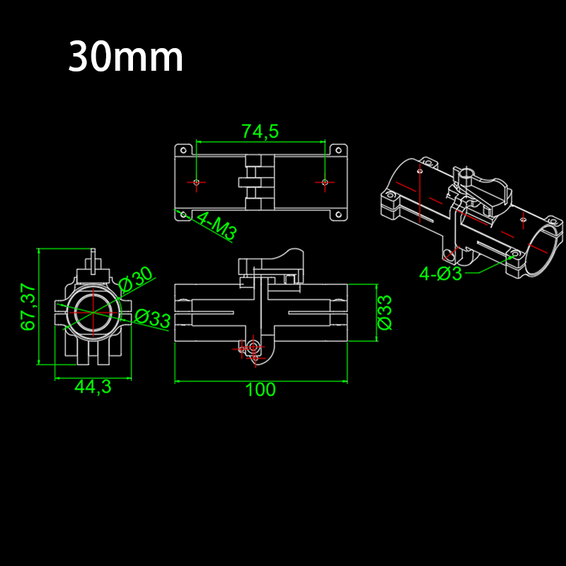 RJXHOBBY 1pcs 30/40/45/50mm Folding Arm Carbon Tube Connector Pipe Fixture Frame Fold Piece for RC Plant Agriculture UAV Drone