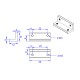 RJXHobby 2pcs L-Shaped Mounting Brackets