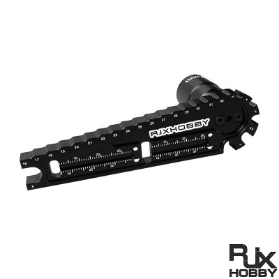 RJXHOBBY Multi-Function Tuning Rod Tie Rod Ball End Wrench Screw Measurement Tire Wrench 17mm Adapter Hexagon Socket