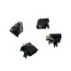 RJXHOBBY 4pcs XT60C-M Plug Male XT60 Connector With Mounting Bracket Black 