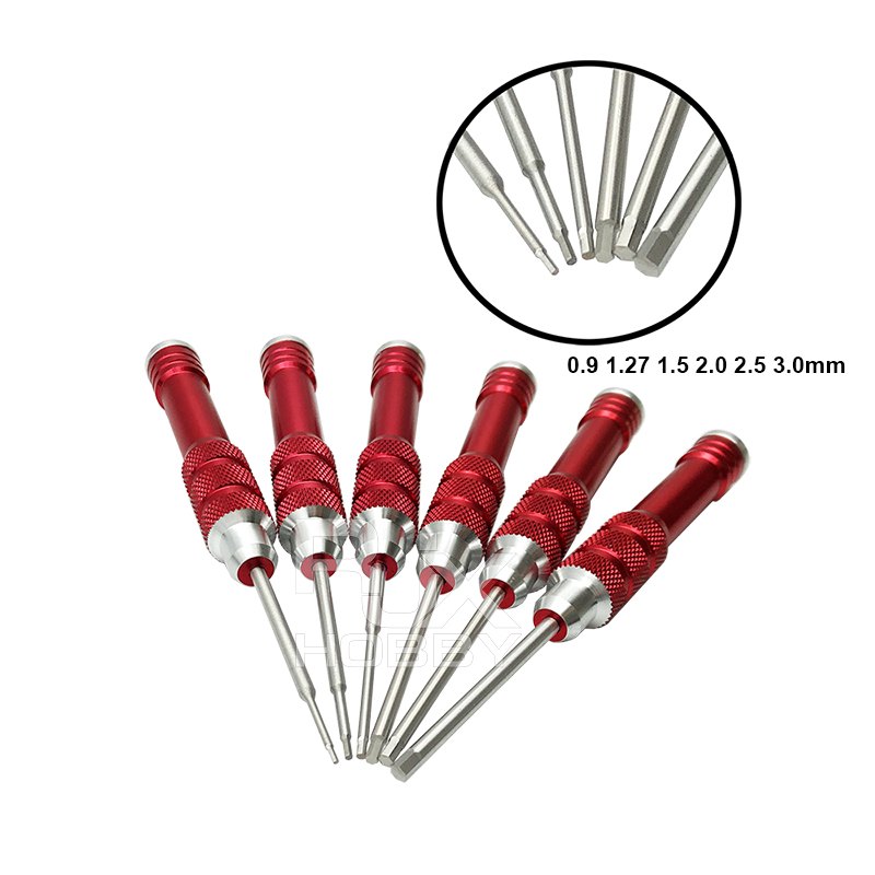 RJX mini Hex Screw driver Tools 0.9 / 1.27 / 1.5 / 2.0 / 2.5 / 3.0mm for RC Models Car Boat Airplane