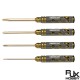 RJX 4pcs Phillips Screwdriver Tools Kit Set 3.0mm 4.0mm 5.0mm 5.8mm for RC FPV Car Boat Airplane